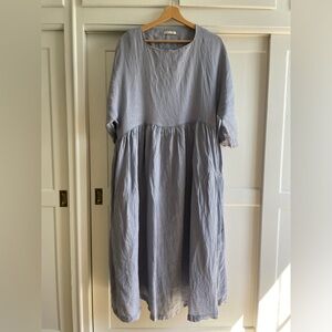 Black Crane Tradi Dress in Periwinkle